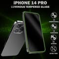 Miniatyrbild 1 av 5: 1-Pack Självlysande Skärmskydd For iPhone 14 Pro - Härdat Glas 9H - Super Kvalitet 3D