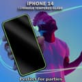 Miniatyrbild 2 av 5: 1-Pack Självlysande Skärmskydd For iPhone 14 - Härdat Glas 9H - Super Kvalitet 3D