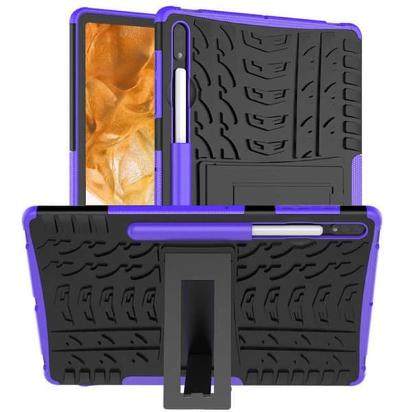 Stødbestandigt cover med stativ Samsung Galaxy Tab S9 Plus 12.4 - Lilla