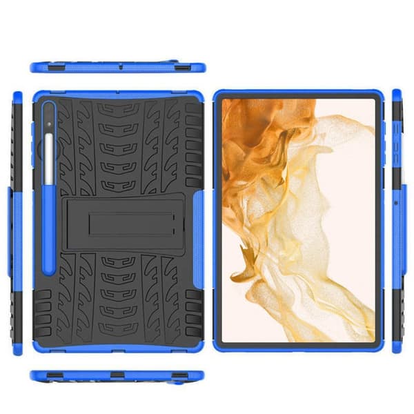 Stødbestandigt cover med stativ Samsung Galaxy Tab S9 Plus 12.4 - Blå