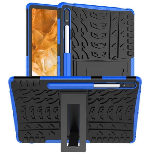 Stødbestandigt cover med stativ Samsung Galaxy Tab S9 Plus 12.4 - Blå