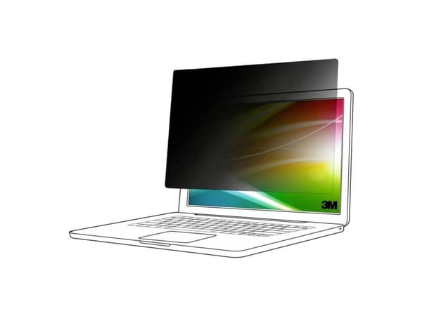 3M - Notebookpersonvernsfilter - bright screen, 16:9 - avtakbar - klebemiddel - 13.3" - svart