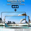 Miniatyrbild 5 av 5: 1-Pack Samsung S21 FE Skärmskydd & 1-Pack linsskydd - Härdat Glas 9H - Super kvalitet 3D