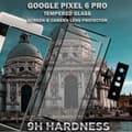 Miniatyrbild 3 av 5: 2-Pack Google Pixel 6 Pro Skärmskydd & 1-Pack linsskydd - Härdat Glas 9H - Super kvalitet 3D