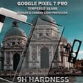 Miniatyrbild 3 av 5: 1-Pack Google Pixel 7 Pro Skärmskydd & 1-Pack linsskydd - Härdat Glas 9H - Super kvalitet 3D