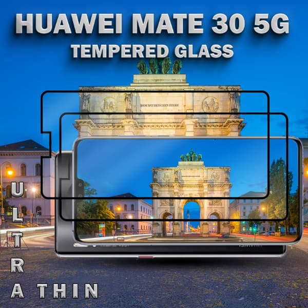 2-Pack Huawei Mate 30 (5G) - Härdat Glas 9H – Super kvalitet 3D Skärmskydd