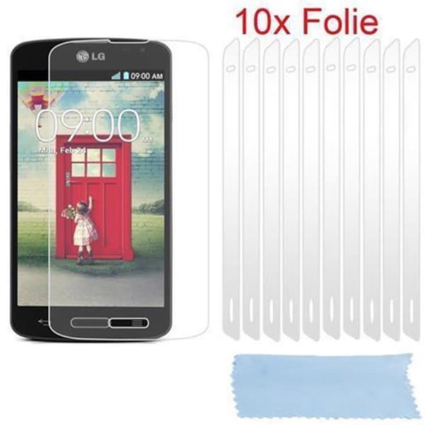 Skjermbeskyttelsesfilmer for LG L90 (1. SIM) 10 stk. svært gjennomsiktige beskyttelsesfilmer mot støv, smuss og riper