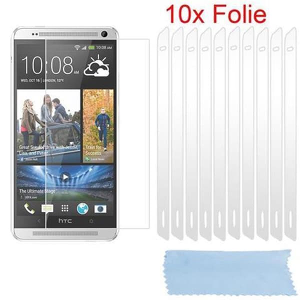 HTC ONE MAX T6 Suojakalvo 10x erittäin läpinäkyviä suojakalvoja pölyä, likaa ja naarmuja vastaan