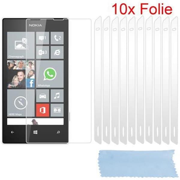 Skärmskyddsfilmer för Nokia Lumia 520 / 521 Skyddsfilm 10 Stycken mycket genomskinlig skyddsfilm mot damm, smuts och repor