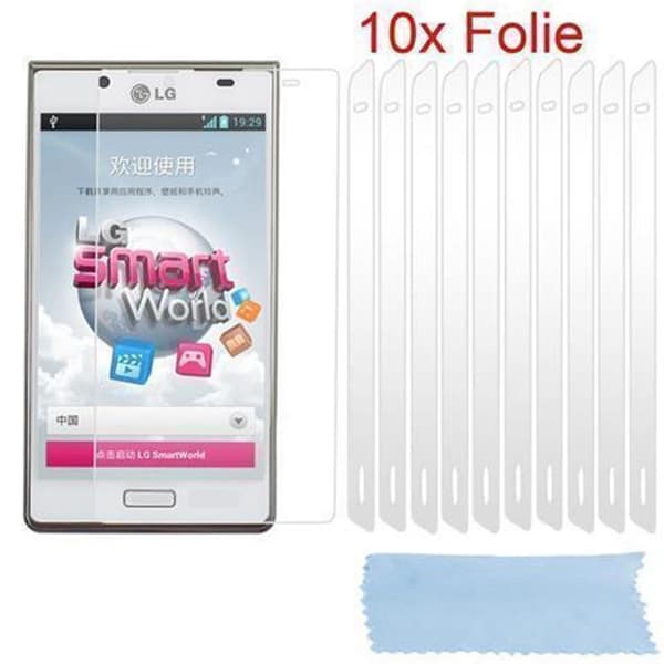 LG OPTIMUS L7 II Suojakalvo 10x erittäin läpinäkyviä suojakalvoja pölyä, likaa ja naarmuja vastaan