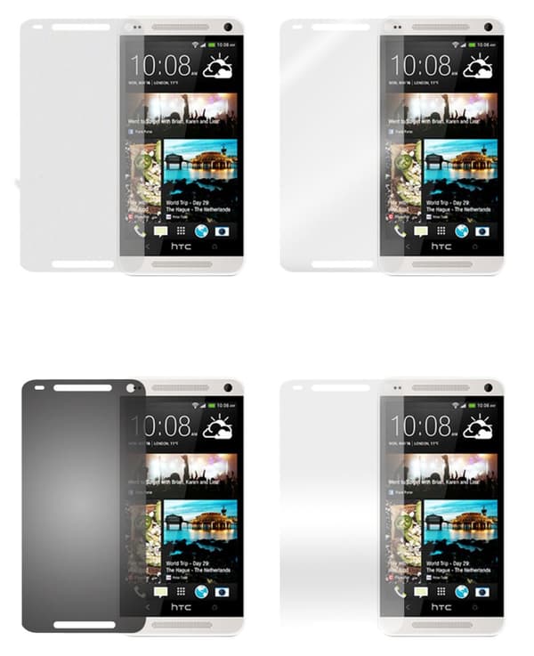 HTC ONE M4 MINI Suojakalvo 4 kalvoa (1x yksityisyys - 1x peili - 1x matta - 1x sormenjälkien esto)