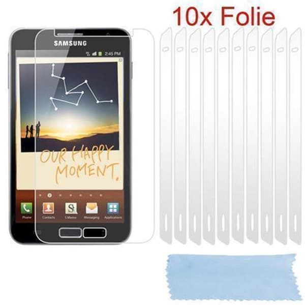Skjermbeskyttelsesfilmer for Samsung Galaxy NOTE 1 10 stk. svært gjennomsiktige beskyttelsesfilmer mot støv, smuss og riper