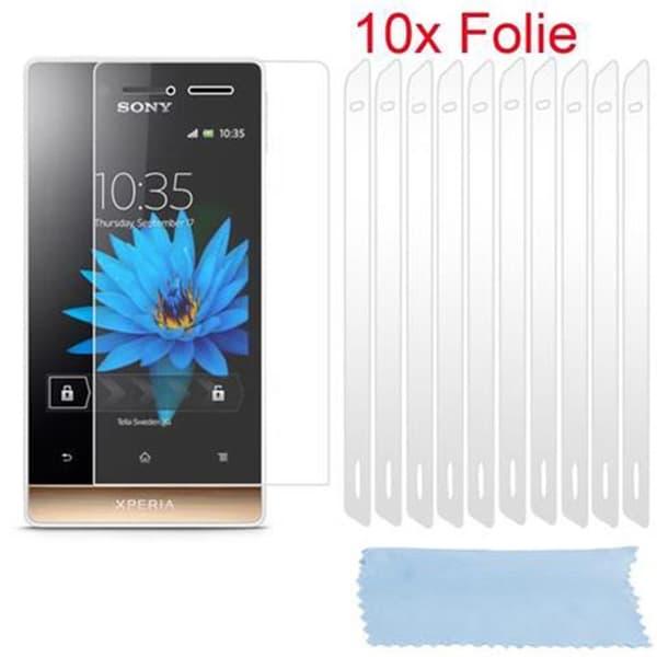 Sony Xperia MIRO Suojakalvo 10x erittäin läpinäkyviä suojakalvoja pölyä, likaa ja naarmuja vastaan