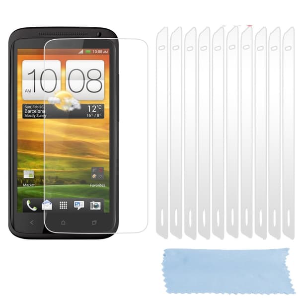 Skärmskyddsfilmer för HTC ONE X / X+ Skyddsfilm 10 Stycken mycket genomskinlig skyddsfilm mot damm, smuts och repor