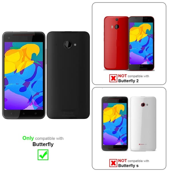HTC BUTTERFLY Suojakalvo 4 kalvoa (1x yksityisyys - 1x peili - 1x matta - 1x sormenjälkien esto)