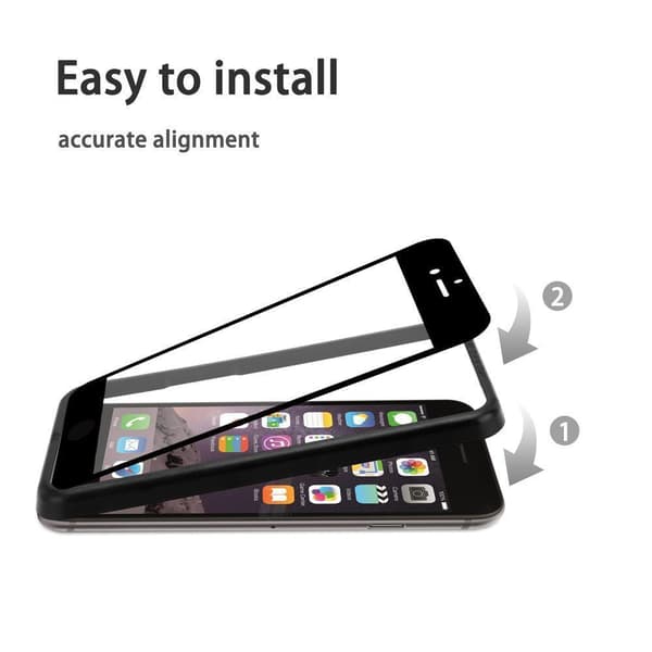 iPhone 6 / 6S 3x Skyddsglas Skyddsfilm Skärmskydd härdat (Tempered)-glas för skydd Full Screen med installationsguide