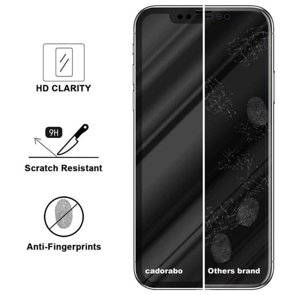 Fullskärmspansarfilm för iPhone X / XS - Skyddande glas - Härdat glas för skydd av displayen i 9H hårdhet med 5D touch