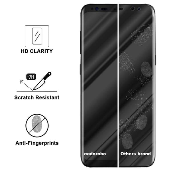 Skyddsfilm helt självhäftande för Samsung Galaxy S8 PLUS Skyddsglas Skärmskydd Full Glue (Tempered) härdat glas för skydd