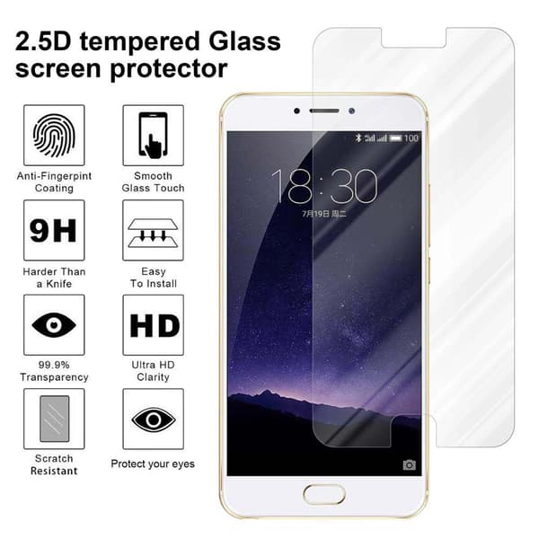Skyddsfilm för MEIZU MX6 Skärmskydd Skyddsglas Härdat (Tempered)-glas för skydd