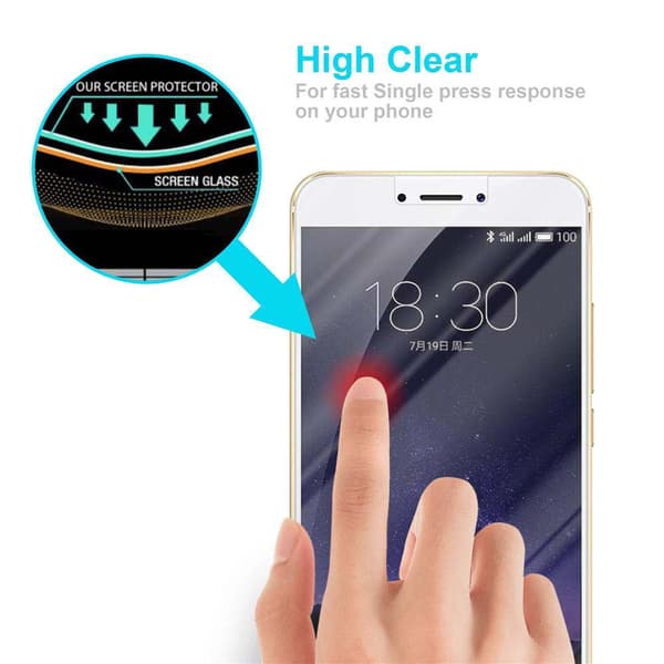 Skyddsfilm för MEIZU MX6 Skärmskydd Skyddsglas Härdat (Tempered)-glas för skydd
