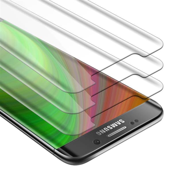 Samsung Galaxy S6 EDGE 3x Skærmbeskytter Beskyttelsesglas