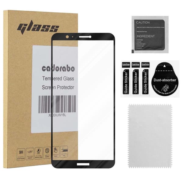 Skærmbeskytter Huawei P SMART 2018 / Enjoy 7S Beskyttelsesglas TRANSPARENT med SORT