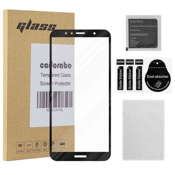 Huawei Y6 PRIME Karkaistu lasi / Suojalasi näytönsuoja Fullscreen Armour Film näytön suojakalvo 9H kovuudella ja 3D Touch LÄPINÄVÄ, MUSTA