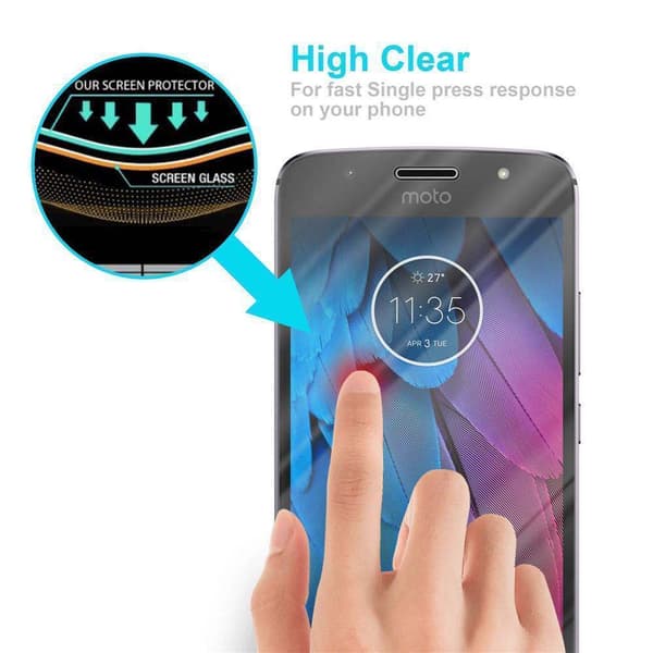 Motorola MOTO G5S PLUS Skærmbeskytter Beskyttelsesglas