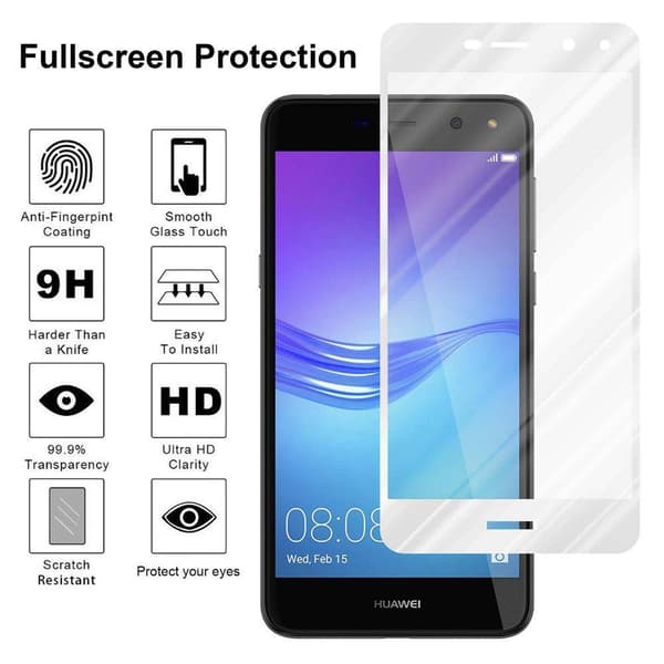 Huawei Y5 2017 / Y6 2017 Karkaistu lasi / Suojalasi näytönsuoja Fullscreen Armour Film näytön suojakalvo 9H kovuudella ja 3D Touch