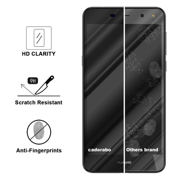 Huawei Y5 2017 / Y6 2017 Karkaistu lasi / Suojalasi näytönsuoja Fullscreen Armour Film näytön suojakalvo 9H kovuudella ja 3D Touch