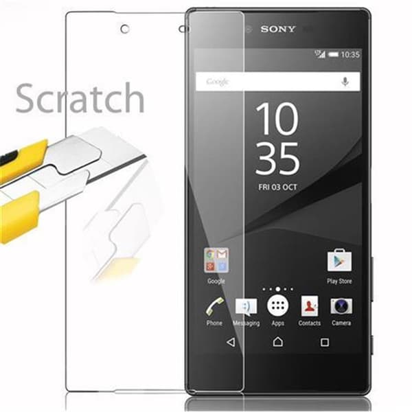 Skjermbeskytter Skärmskyddtil til Sony Xperia Z5 PLUS Herdet Skjermglass