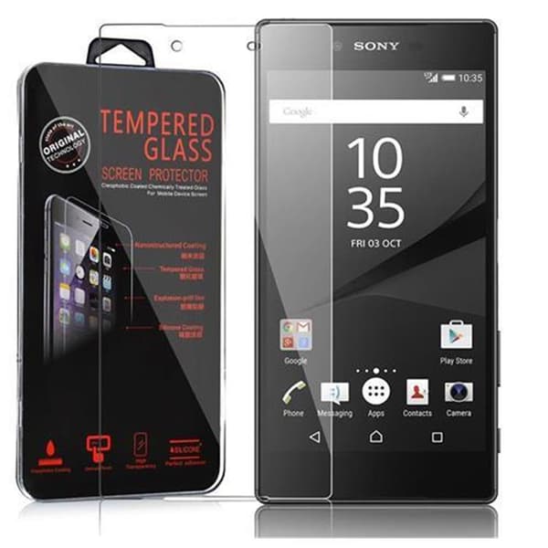 Skjermbeskytter Skärmskyddtil til Sony Xperia Z5 PLUS Herdet Skjermglass