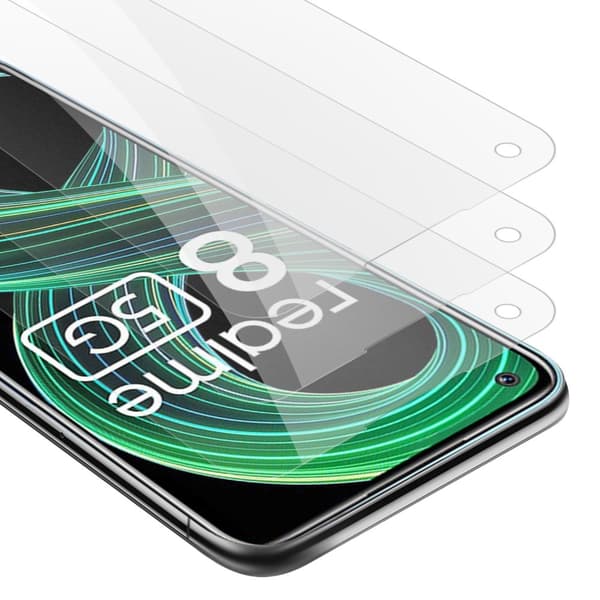 3x Skjermbeskytter Skärmskyddtil til Realme 8 5G / V13 / Q3 / Q3i / Narzo 30 5G Herdet Skjermglass