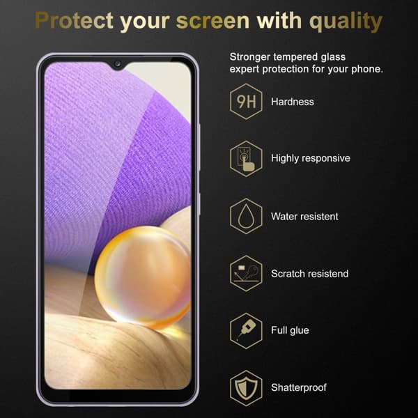 Skjermbeskytter Skärmskyddtil til Samsung Galaxy A33 5G Herdet Skjermglass Full Skjerm