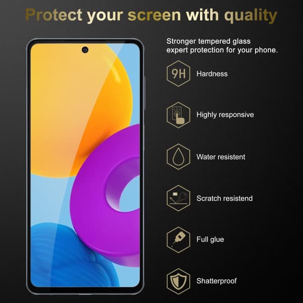 Samsung Galaxy M52 5G Karkaistu lasi / Suojalasi näytönsuoja Fullscreen Armour Film näytön suojakalvo 9H kovuudella ja 3D Touch