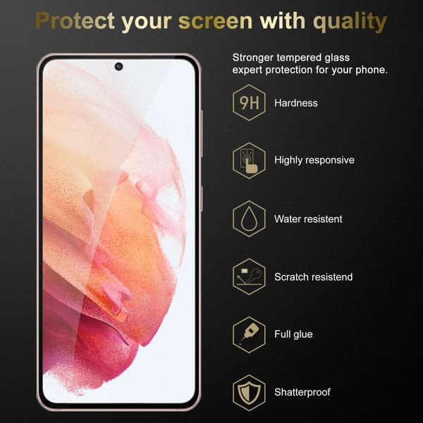 Samsung Galaxy S22 Karkaistu lasi / Suojalasi näytönsuoja Fullscreen Armour Film näytön suojakalvo 9H kovuudella ja 3D Touch