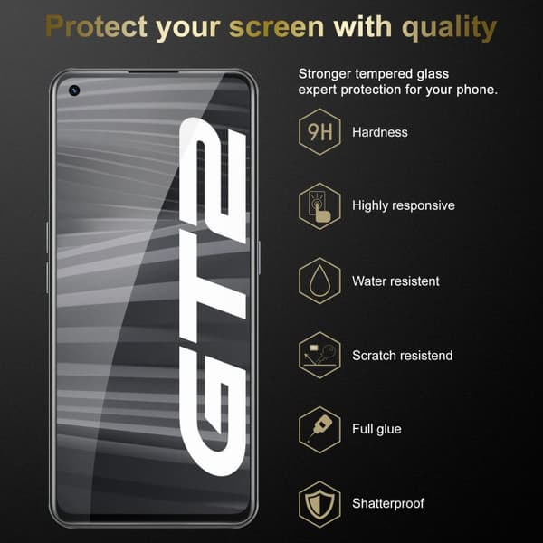 Realme GT 2 / GT Neo 2 3x Skærmbeskytter Beskyttelsesglas