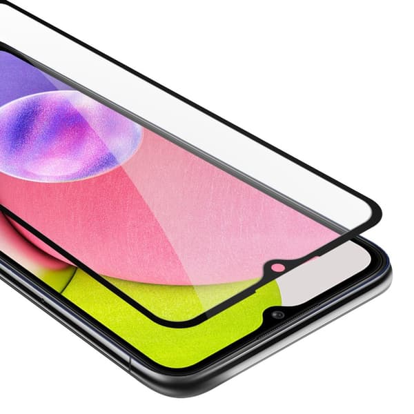 Skjermbeskytter Skärmskyddtil til Samsung Galaxy A03s Herdet Skjermglass Full Skjerm
