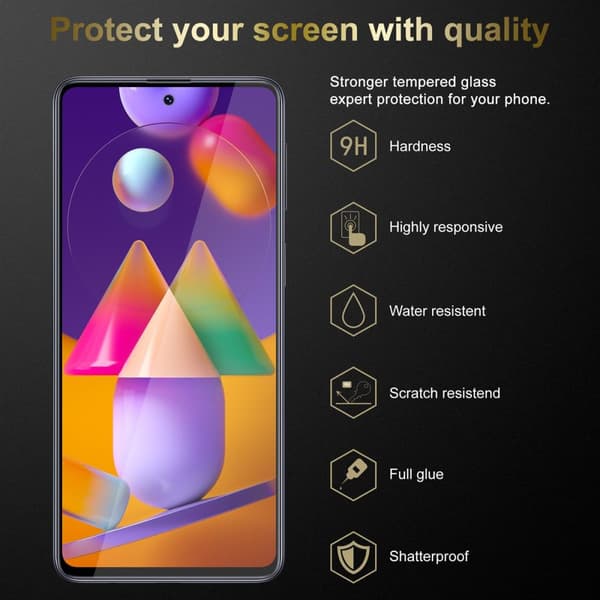 Skyddsfilm för Samsung Galaxy M31s Skärmskydd Skyddsglas Härdat (Tempered)-glas för skydd