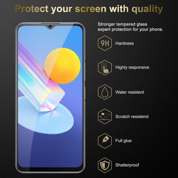 Vivo Y52 5G / Y72 5G 3x Skærmbeskytter Beskyttelsesglas