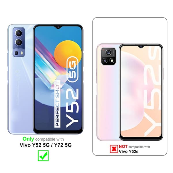 Vivo Y52 5G / Y72 5G 3x Skærmbeskytter Beskyttelsesglas