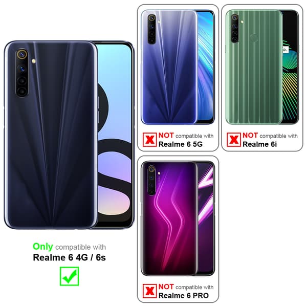 Skjermbeskytter Skärmskyddtil til Realme 6 4G / 6s Herdet Skjermglass