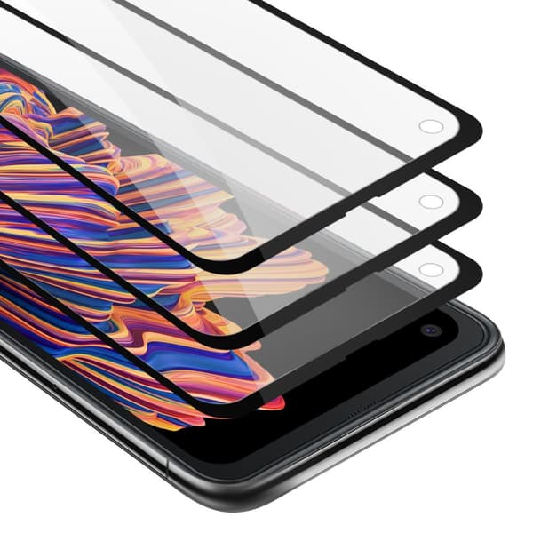 3x Samsung Galaxy XCover PRO Suojakalvo Karkaistu lasi / Suojalasi näytönsuoja 3-pack näyttölasia 9H kovuudella ja 3D Touchin kanssa fullscreen