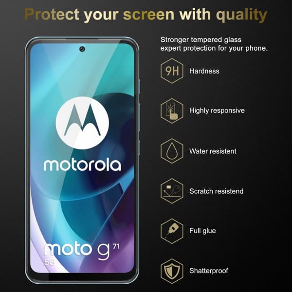 Motorola MOTO G71 5G 3x Skærmbeskytter Beskyttelsesglas