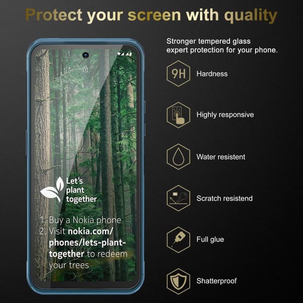 Nokia XR20 3x Skærmbeskytter Beskyttelsesglas