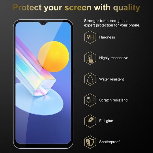 Vivo Y52 5G / Y72 5G Karkaistu lasi / Suojalasi näytönsuoja Fullscreen Armour Film näytön suojakalvo 9H kovuudella ja 3D Touch