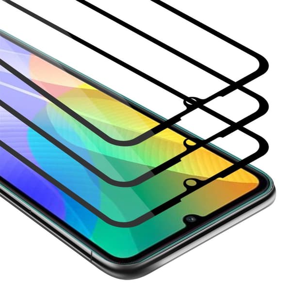 3x Huawei Y6P Suojakalvo Karkaistu lasi / Suojalasi näytönsuoja 3-pack näyttölasia 9H kovuudella ja 3D Touchin kanssa fullscreen