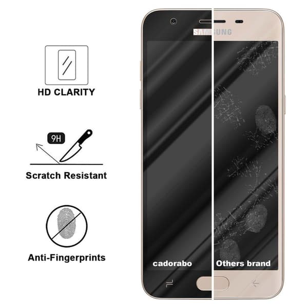 Skjermbeskytter Skärmskyddtil til Samsung Galaxy J3 2018 Herdet Skjermglass Full Skjerm