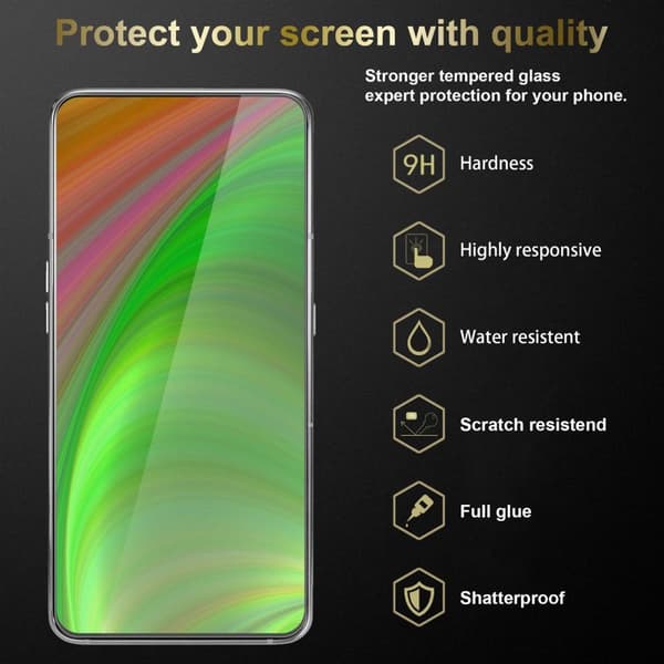 3x Skjermbeskytter Skärmskyddtil til Samsung Galaxy A90 5G Herdet Skjermglass