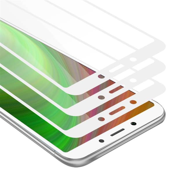 Xiaomi RedMi 6A 3x Skyddsglas Skärmskydd Skyddsfilm Härdat (Tempered)-glas för skydd Full Cover